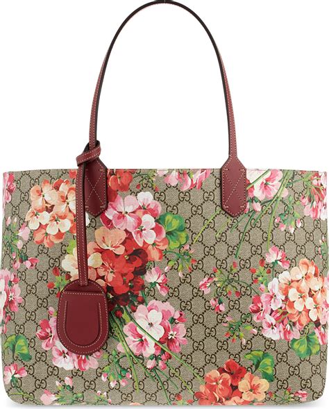 gucci flower embroidered bag|gucci floral tote bag.